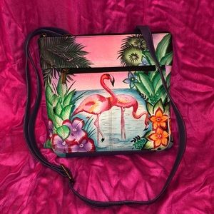anuschka flamingo bag